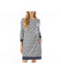 Фото #1 товара Women's Geo Print Stella Boat Neck Tunic Dress