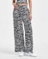 Women's Pleated Wide-Leg Smocked-Waist Pants, Created for Macy's Sam Zebra D, M - фото #2