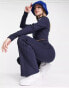 Фото #1 товара adidas Originals 'Retro Luxury' ribbed flared pant in deep navy