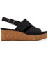 Фото #2 товара Women's Claudine Slingback Cork Wedge Platform Sandals