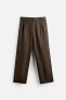 JOGGER WAIST TROUSERS WITH PLEATS