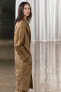 Zw collection oversize crinkle-effect frock coat