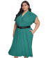 Фото #4 товара Платье Calvin Klein Plus Size Belted A-Line