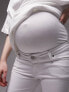 Topshop Maternity overbump high rise Jamie jean in white