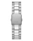 Men's Silver-Tone Stainless Steel Bracelet, Day, Date Watch, 42mm