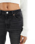 Фото #3 товара Stradivarius Tall straight leg jean in black wash