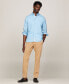 ფოტო #3 პროდუქტის Men's Poplin Long Sleeve Button-Down Shirt