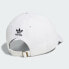 Women's Adidas Originals Cap Relaxed Strap-Back Hat Trefoil White Black Cotton