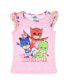 Toddler Girls Gekko Cat Owlette Team Awesome Sleep Pajama Sleep Set Shorts