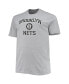 Фото #3 товара Men's Heathered Gray Brooklyn Nets Big and Tall Heart and Soul T-shirt