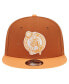 Men's Brown/Orange Boston Celtics 2-Tone Color Pack 9fifty Snapback Hat