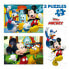 EDUCA BORRAS 2X48 Mickey Mouse Fun House Wooden Puzzle