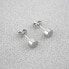 Steel earrings stones KE-005