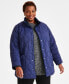 ფოტო #1 პროდუქტის Plus Size Reversible Quilted Sherpa Jacket, Created for Macy's