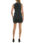 ფოტო #6 პროდუქტის Juniors' Fringe-Trim Bouclé Sleeveless Tweed Dress