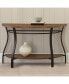 Фото #6 товара Steve Silver Denise 48" Demilune Wood and Metal Sofa Table