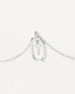 Půvabný stříbrný náhrdelník písmeno "T" LETTERS CO02-531-U (řetízek, přívěsek)