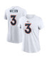 ფოტო #2 პროდუქტის Women's Russell Wilson White Denver Broncos Player Name & Number T-shirt