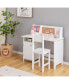 Kids Desk and Chair Set Study Writing Workstation with Bookshelf & Bulletin Board