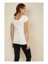 Maternity Short Sleeve Nursing Tshirt Cream|black polka dot, 12 - фото #4