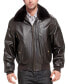 ფოტო #1 პროდუქტის Men B-15 Leather Flight Bomber Jacket