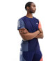 Фото #1 товара adidas Running Own The Run t-shirt in navy and orange