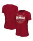 Фото #1 товара Women's Red Georgia Bulldogs College Football Playoff 2021 National Champions Seal Celebration T-shirt