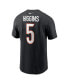 Фото #2 товара Men's Tee Higgins Black Cincinnati Bengals Player Name and Number T-shirt