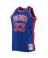 Фото #3 товара Men's Grant Hill Blue Detroit Pistons Big and Tall Hardwood Classics Swingman Jersey