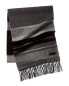 Фото #2 товара Bruno Magli Colorblocked Striped Cashmere Scarf Men's Black Os