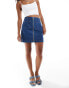 Nobody's Child Dalston denim mini skirt with zip detail in blue co-ord BLAU, 34 - фото #1