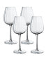 Фото #1 товара Rose Garden White Wine Glass, Set of 4