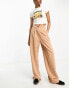 ASOS DESIGN Tall relaxed dad trouser in camel