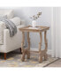 French Country Accent Table with Intricate Details and Charming Finish