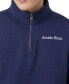 Фото #2 товара Men's Graphic 1/4 Zip Fleece Sweater