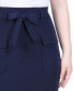 Petite Slim Belted Scuba Crepe Skirt
