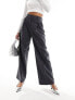 & Other Stories wool blend tailored trousers in grey melange