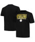 Фото #1 товара Branded Men's Black Pittsburgh Steelers Big Tall Pop T-Shirt