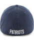 Фото #2 товара Men's Navy Distressed New England Patriots Gridiron Classics Franchise Legacy Fitted Hat