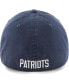 ფოტო #2 პროდუქტის Men's Navy Distressed New England Patriots Gridiron Classics Franchise Legacy Fitted Hat