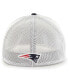Фото #2 товара Men's Navy New England Patriots Leather Head Flex Hat