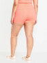 Фото #6 товара Extra High-Waisted Seamless Ribbed Biker Shorts -- 4-inch inseam