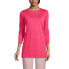 ფოტო #16 პროდუქტის Petite 3/4 Sleeve Supima Cotton Crewneck Tunic