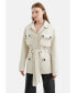 Фото #1 товара Women's Belted Fluffy Jacket