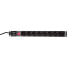 LogiLink PDU8C01 - Basic - 1U - Aluminum - Black - 8 AC outlet(s) - Type F