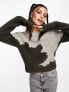 Фото #1 товара Weekday Ayla jumper with jacquard design in khaki