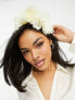 Фото #7 товара True Decadence pearl flower headband fascinator in white