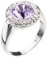 Фото #1 товара Silver ring with Swarovski violet crystal 35026.3