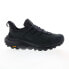 Фото #1 товара Hoka Kaha 2 Low 1123190-BBLC Mens Black Leather Athletic Hiking Shoes