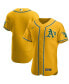 Фото #2 товара Men's Gold Oakland Athletics Authentic Official Team Jersey